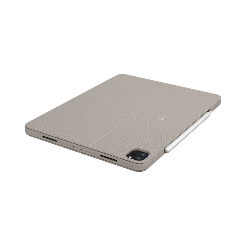 Logitech Combo Touch Backlit Keyboard Case for Apple 12.9" iPad Pro 5th & 6th Gen (Sand) — Being Shipped