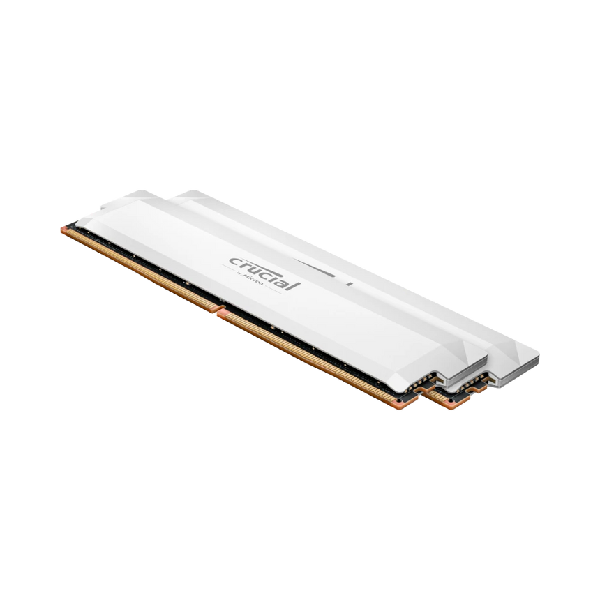 Crucial 32GB Pro Overclocking DDR5 6000 MT/s UDIMM Memory Kit (2 x 16GB, White) — Being Shipped