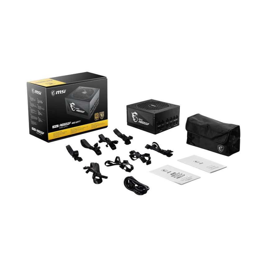 MSI MPG A650GF 80 PLUS Gold Modular Power Supply — Being Shipped