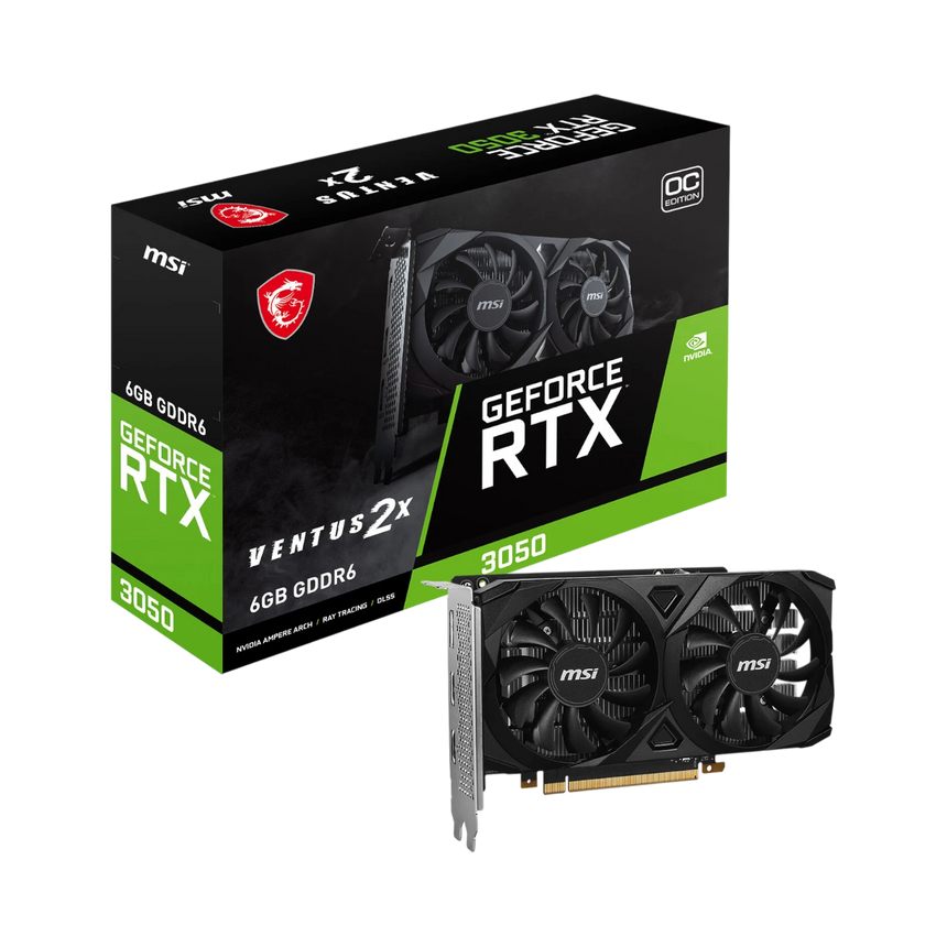 MSI GeForce RTX 3050 VENTUS 2X 6G OC Graphics Card — Being Shipped