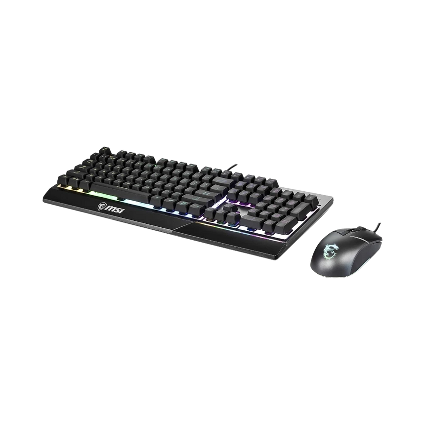 MSI Vigor GK30 Combo 6-Zone RGB GK30 Gaming Keyboard & GM11 Gaming Mouse Combo — Being Shipped