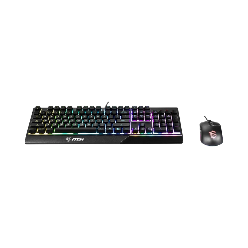 MSI Vigor GK30 Combo 6-Zone RGB GK30 Gaming Keyboard & GM11 Gaming Mouse Combo — Being Shipped