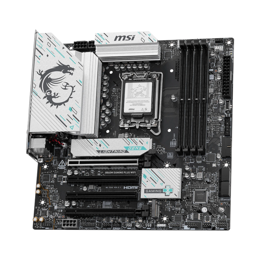 MSI B860M GAMING PLUS WIFI LGA 1851 Micro-ATX Motherboard — Being Shipped