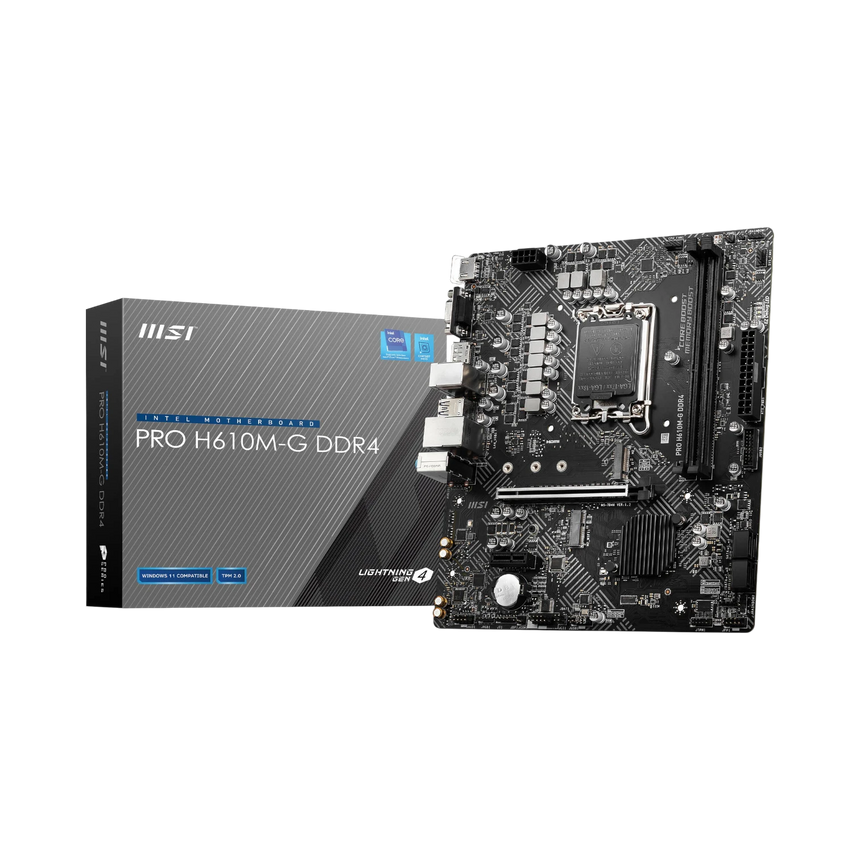 MSI PRO H610M-G DDR4 Micro-ATX LGA 1700 Motherboard — Being Shipped