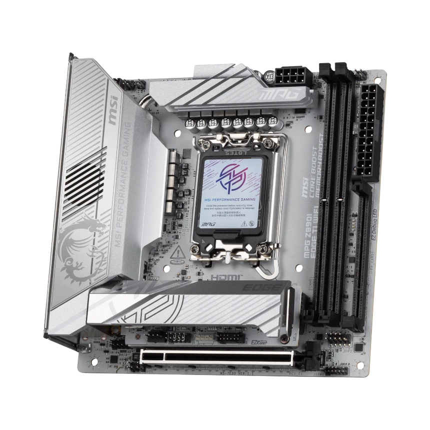 MSI MPG Z890I EDGE TI WIFI LGA 1851 Mini-ITX Motherboard (White) — Being Shipped
