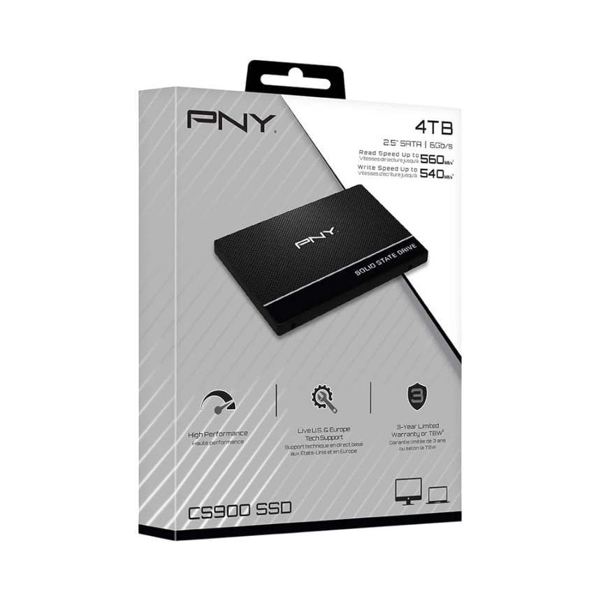 PNY CS900 4TB 2.5" SATA III 6 Gb/s Internal SSD — Being Shipped