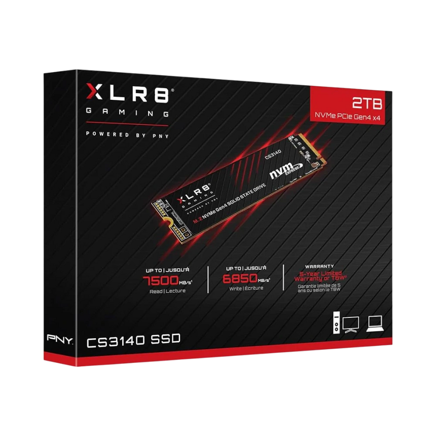 PNY XLR8 Gaming CS3140 2TB M.2 2280 PCIe Gen4 SSD — Being Shipped