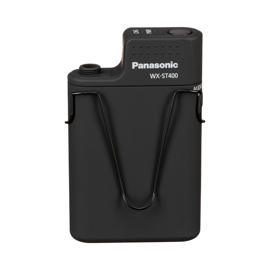 Panasonic WX-ST400 Bodypack DECT Wireless Transmitter with Cardioid Lavalier Mic (1.9 GHz) — Being Shipped