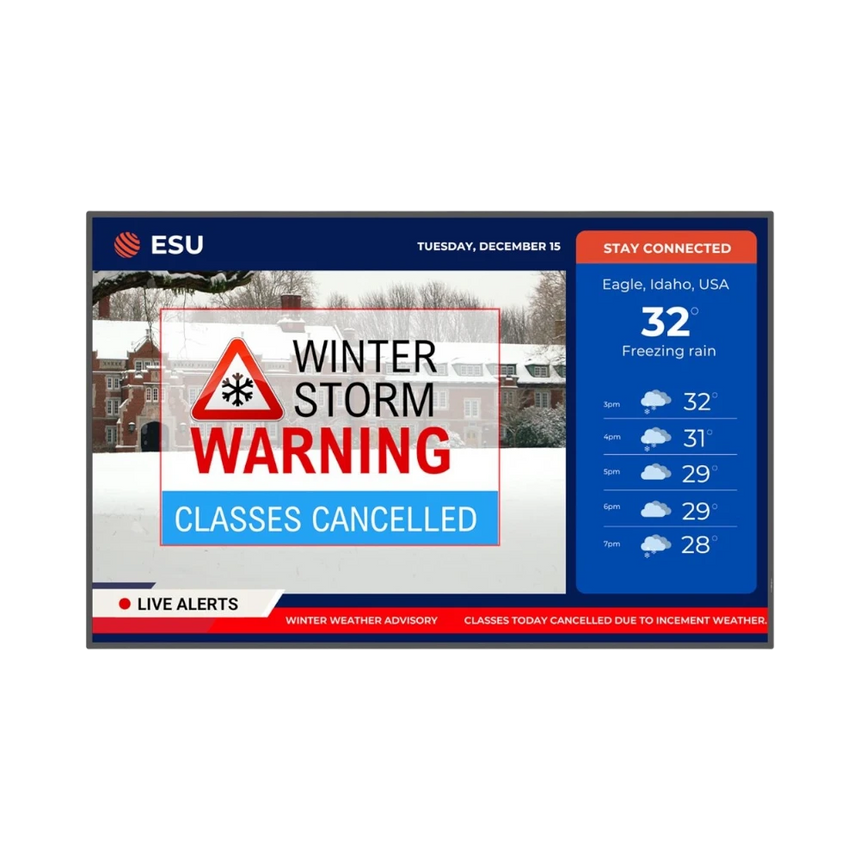 Planar SLP50-T 50" 16:9 60Hz 4K UHD LED LCD Touchscreen Display — Being Shipped