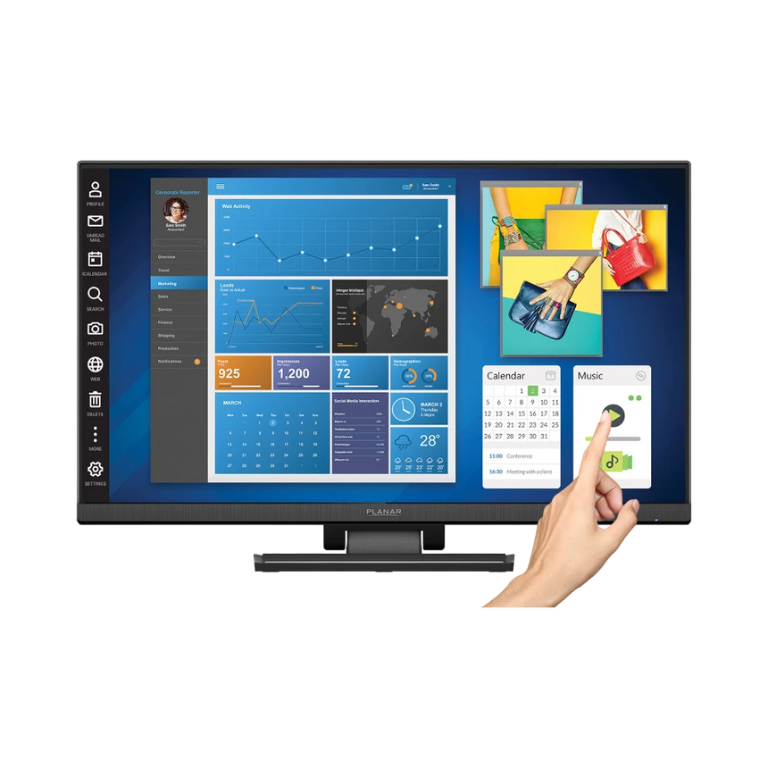Planar Systems Helium PCT2435 23.8" 16:9 60Hz FHD IPS Multi-Touch Monitor — Being Shipped