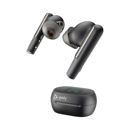 Poly Voyager Free 60+ UC Wireless Earbuds (USB-A Dongle, Carbon Black) — Being Shipped