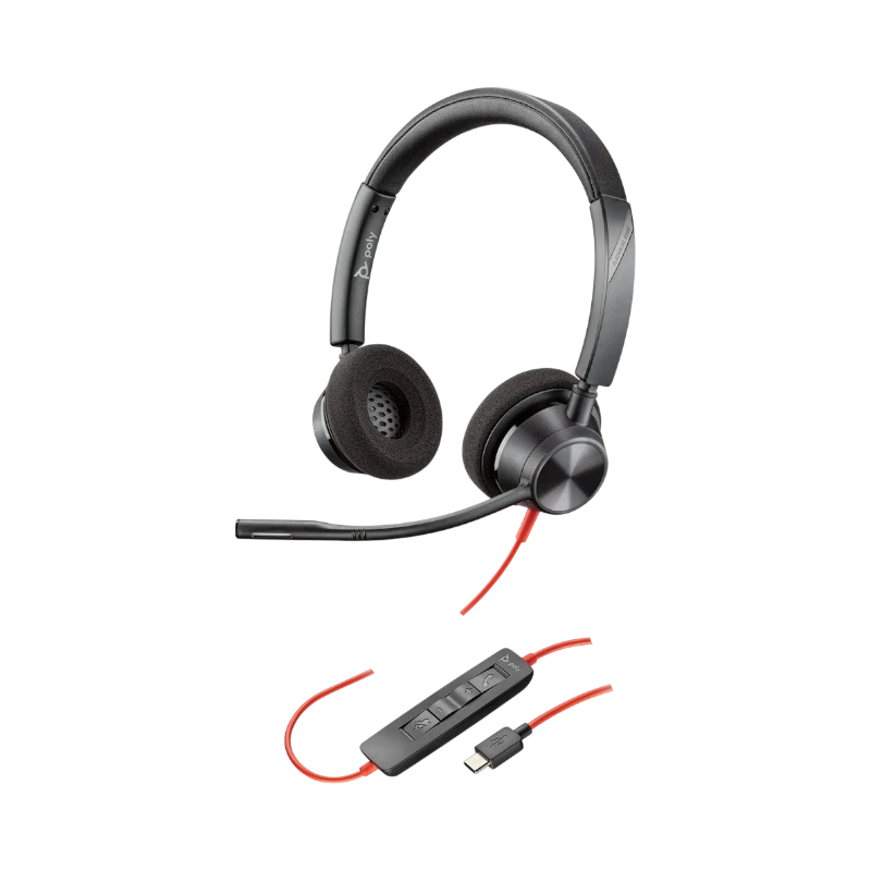 Poly Blackwire 3320 USB-C Corded UC Headset — Being Shipped