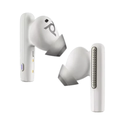 Poly Voyager Free 60+ UC Wireless Earbuds (USB-C Dongle, White Sand) — Being Shipped