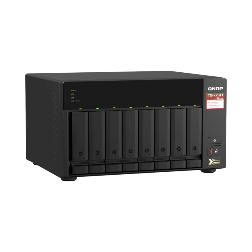 QNAP TS-873A 8-Bay NAS Enclosure with QSW-1105-5T Network Switch — Being Shipped