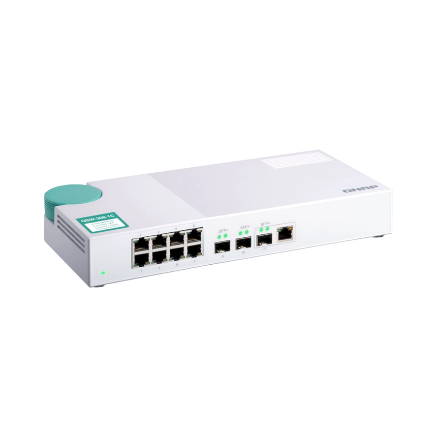 QNAP QSW-308-1C 8-Port Gigabit Unmanaged Switch with SFP+ — Being Shipped