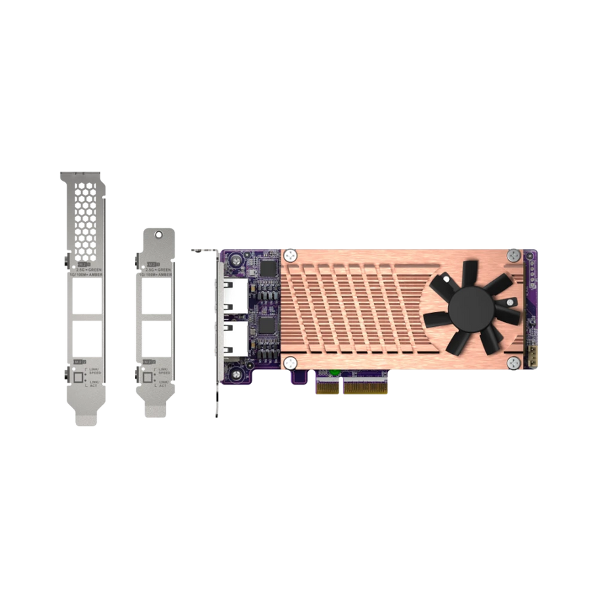 QNAP QM2-2P2G2T Dual M.2 2280 PCIe NVMe SSD & Dual-Port 2.5GbE Expansion Card — Being Shipped