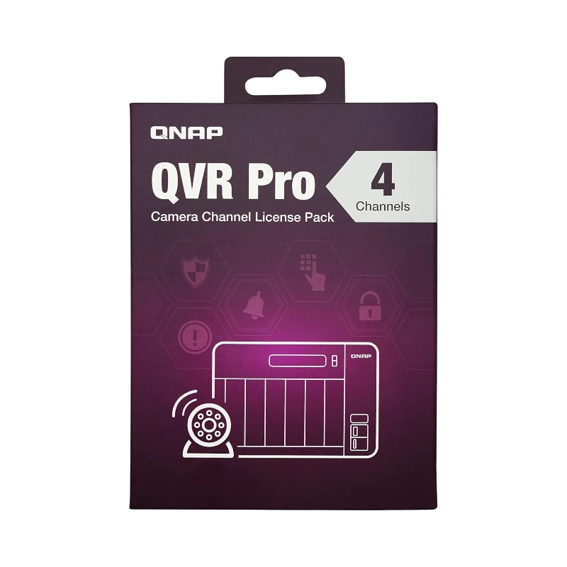QNAP 4-Channel License for QVR Pro — Being Shipped