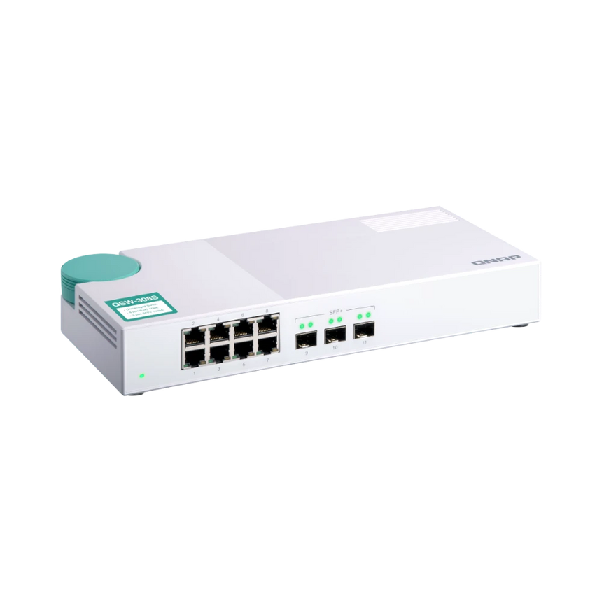 QNAP QSW-308S 8-Port Gigabit Unmanaged Switch with SFP+ — Being Shipped