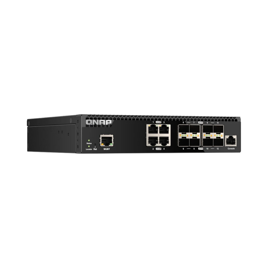 QNAP QSW-M3212R-8S4T 12-Port 10G RJ45/SFP Managed Network Switch — Being Shipped
