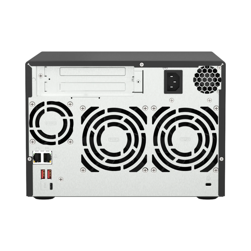 QNAP TS-673A 6-Bay NAS Enclosure with QSW-1105-5T Network Switch — Being Shipped