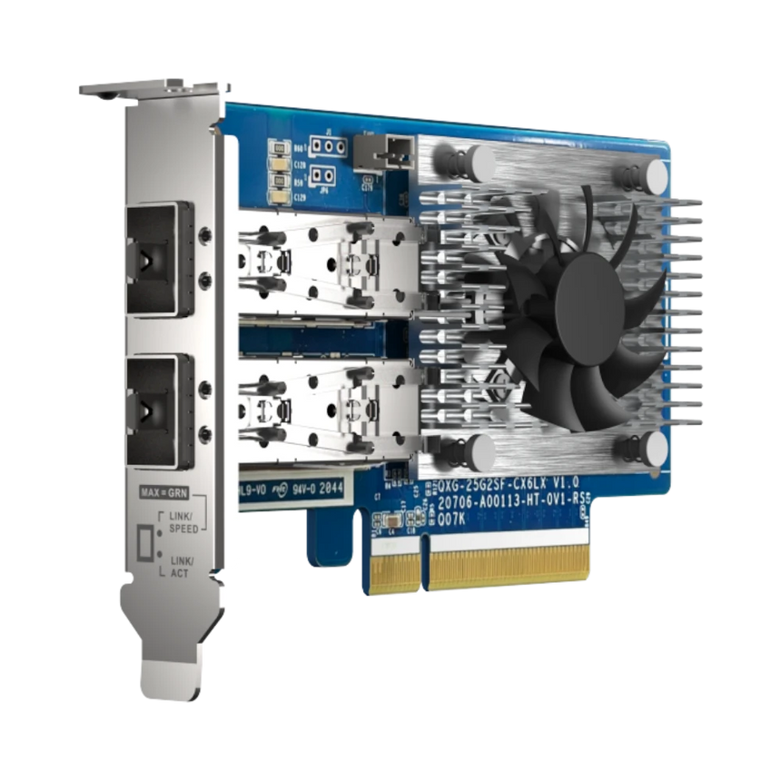 QNAP QXG-25G2SF-CX6 Dual-Port 25GbE PCIe 4.0 x8 Network Expansion Card — Being Shipped