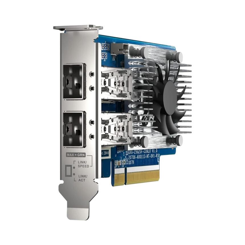 QNAP QXG-25G2SF-CX6 Dual-Port 25GbE PCIe 4.0 x8 Network Expansion Card — Being Shipped