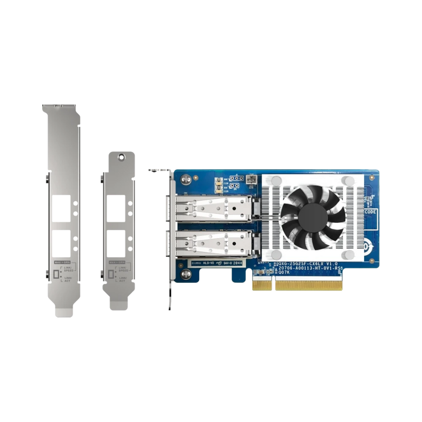 QNAP QXG-25G2SF-CX6 Dual-Port 25GbE PCIe 4.0 x8 Network Expansion Card — Being Shipped
