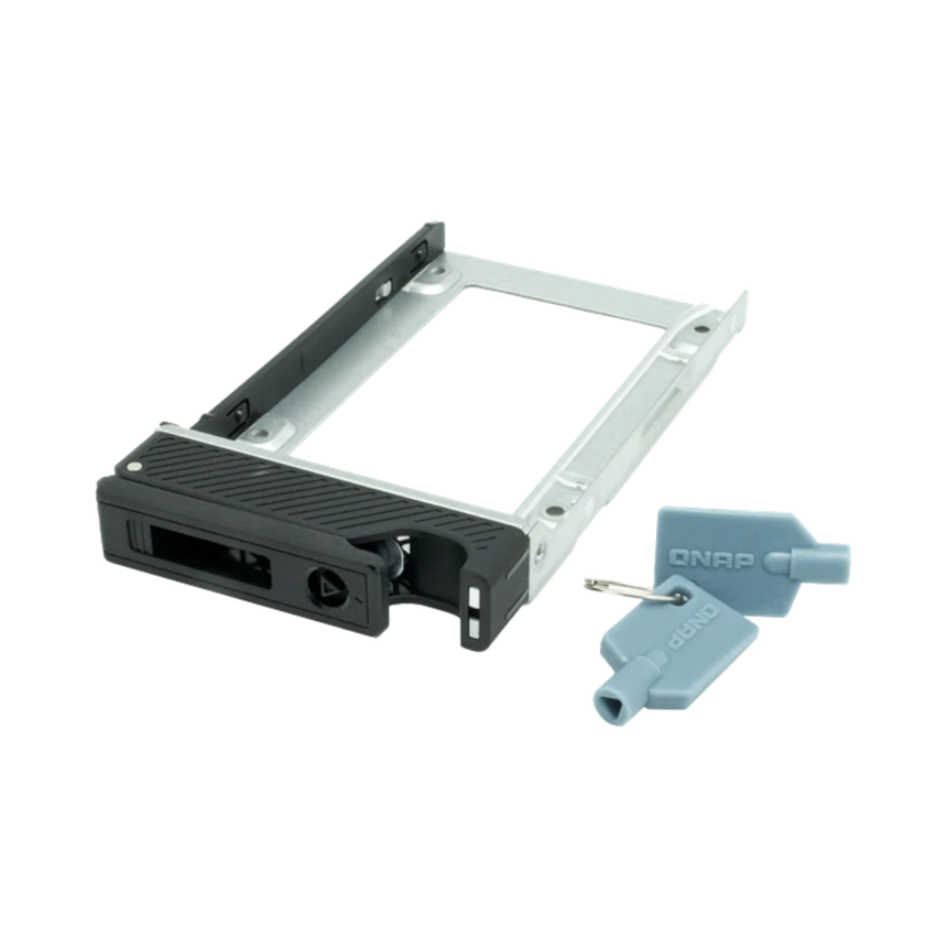 QNAP 2.5" SSD Tray with Key Lock & Two Keys (Black & Metal, 03) — Being Shipped