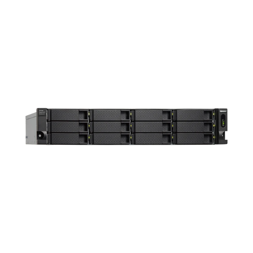 QNAP TL-R1200C-RP 12-Bay JBOD Expansion Unit with Redundant Power Supply — Being Shipped