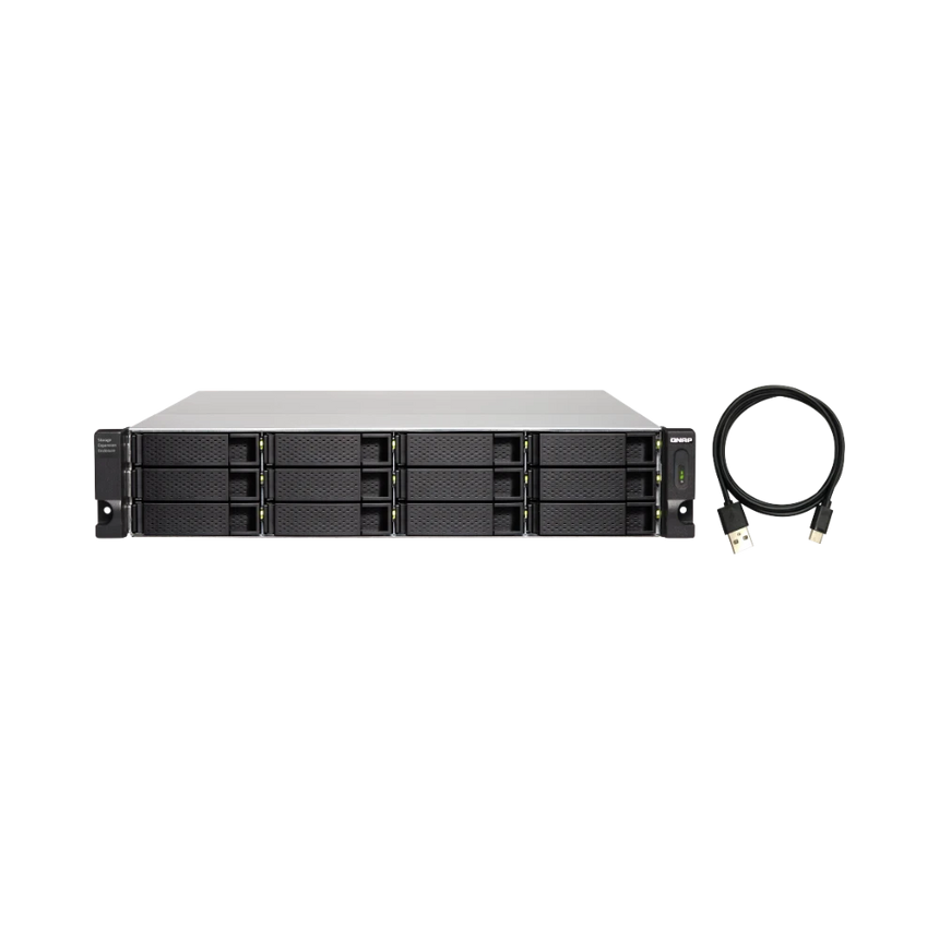QNAP TL-R1200C-RP 12-Bay JBOD Expansion Unit with Redundant Power Supply — Being Shipped