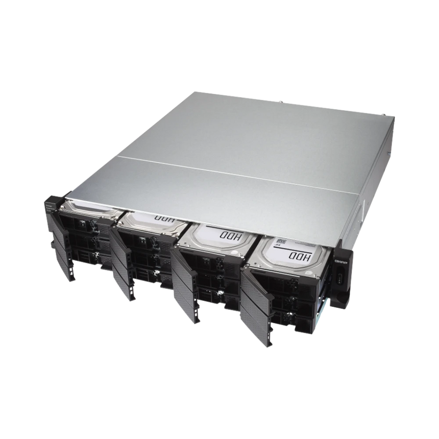 QNAP TL-R1200C-RP 12-Bay JBOD Expansion Unit with Redundant Power Supply — Being Shipped