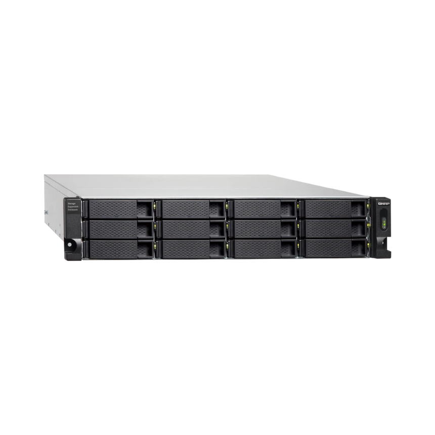 QNAP TL-R1200C-RP 12-Bay JBOD Expansion Unit with Redundant Power Supply — Being Shipped