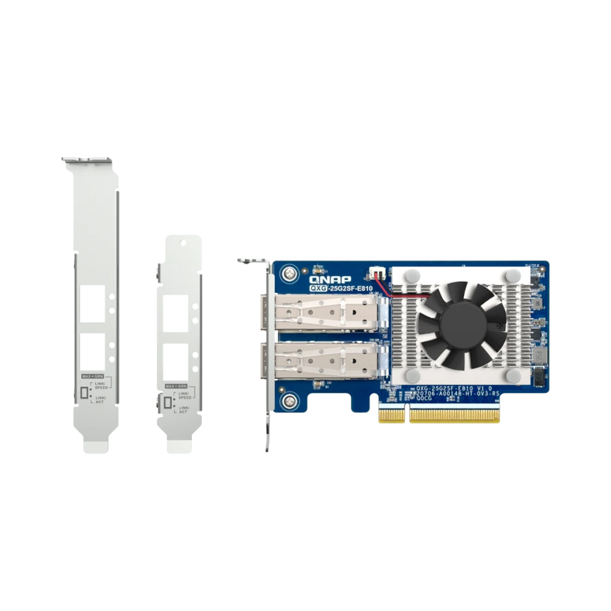 QNAP QXG-25G2SF-E810 2-Port 25G SFP28 PCIe 4.0 Network Adapter Card — Being Shipped