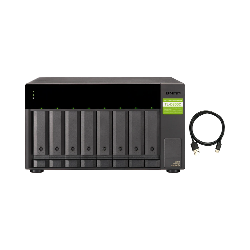 QNAP TL-D800C 8-Bay USB 3.2 Gen 2 Type-C JBOD Enclosure — Being Shipped