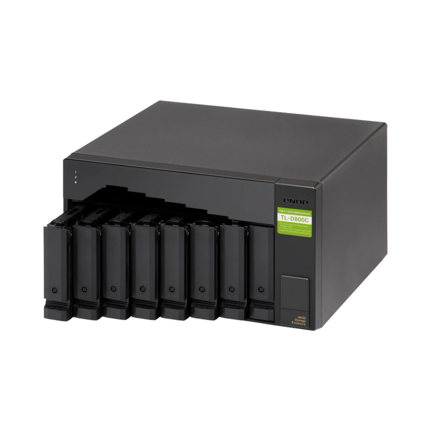 QNAP TL-D800C 8-Bay USB 3.2 Gen 2 Type-C JBOD Enclosure — Being Shipped