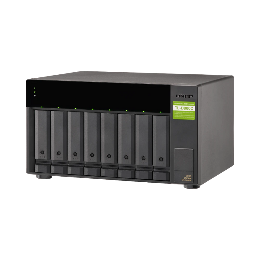 QNAP TL-D800C 8-Bay USB 3.2 Gen 2 Type-C JBOD Enclosure — Being Shipped