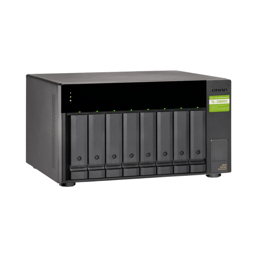 QNAP TL-D800C 8-Bay USB 3.2 Gen 2 Type-C JBOD Enclosure — Being Shipped