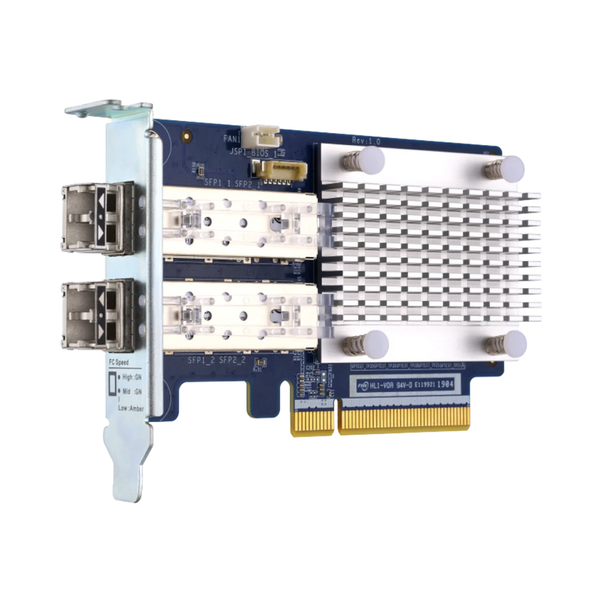 QNAP Dual-Port 32Gb Fiber Channel Host Bus Adapter with SFP+ Transceivers — Being Shipped