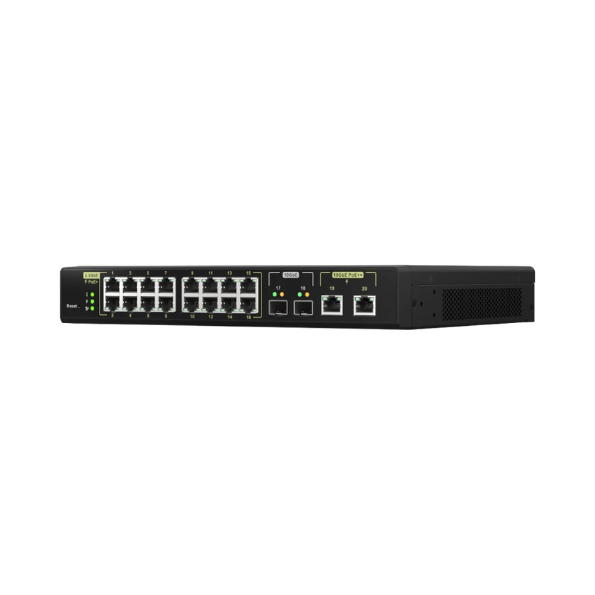 QNAP QSW-M2116P-2T2S 18-Port Multi-Gig PoE++ Compliant Managed Switch with SFP+ — Being Shipped