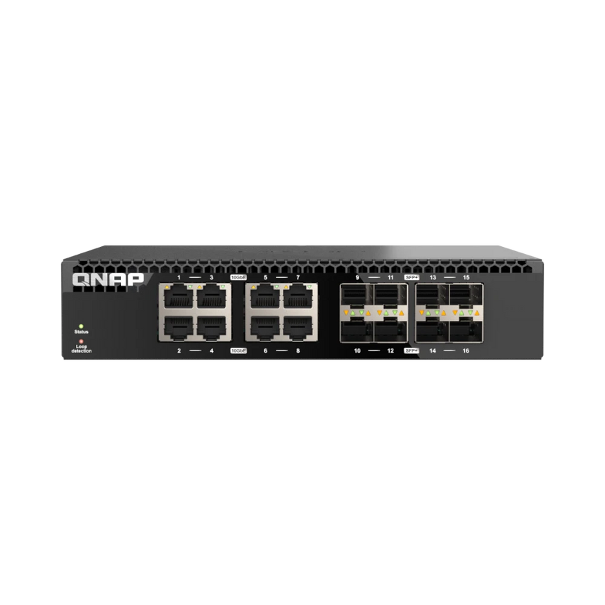 QNAP QSW-3216R-8S8T 16-Port 10G RJ45/SFP+ Unmanaged Network Switch — Being Shipped