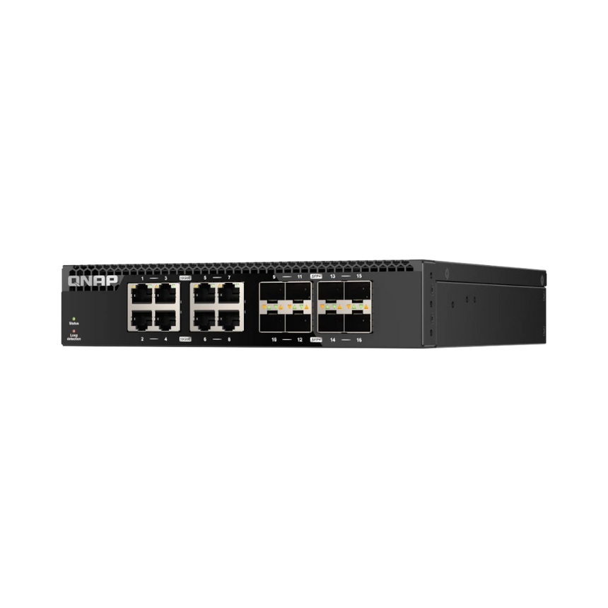 QNAP QSW-3216R-8S8T 16-Port 10G RJ45/SFP+ Unmanaged Network Switch — Being Shipped