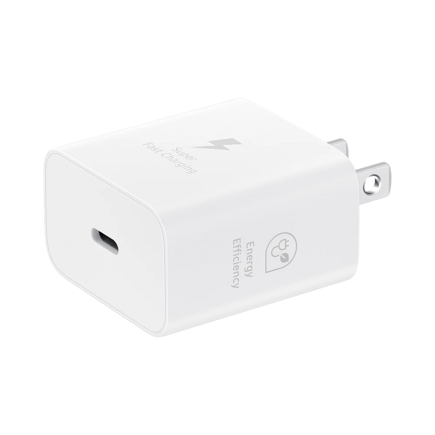 Samsung 25W PD Power Adapter with USB C Cable (White) — Being Shipped