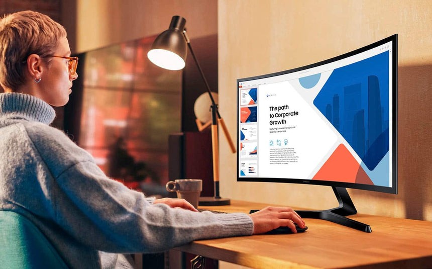 Samsung S3 S36GD 24" 16:9 100Hz FHD VA LCD Curved Monitor — Being Shipped