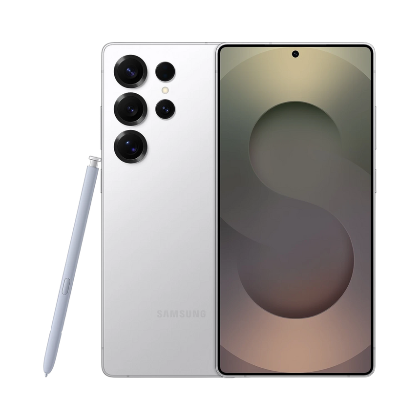 Samsung Galaxy S25 Ultra Smartphone, Qualcomm Snapdragon 8, 12GB RAM, 512GB Storage (Unlocked, Titanium Whitesilver) — Being Shipped