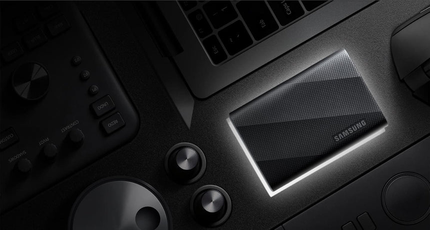 Samsung T9 1TB USB-C 3.2 Gen 2x2 Rubber Portable SSD (Black) — Being Shipped