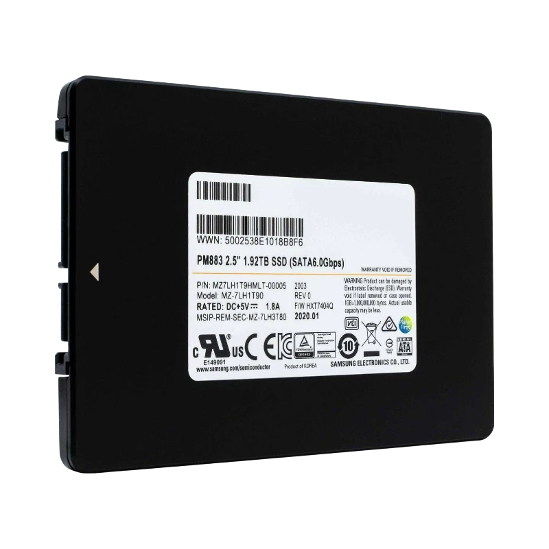 Samsung PM883 1.92TB 2.5" SATA 6Gbps SSD — Being Shipped