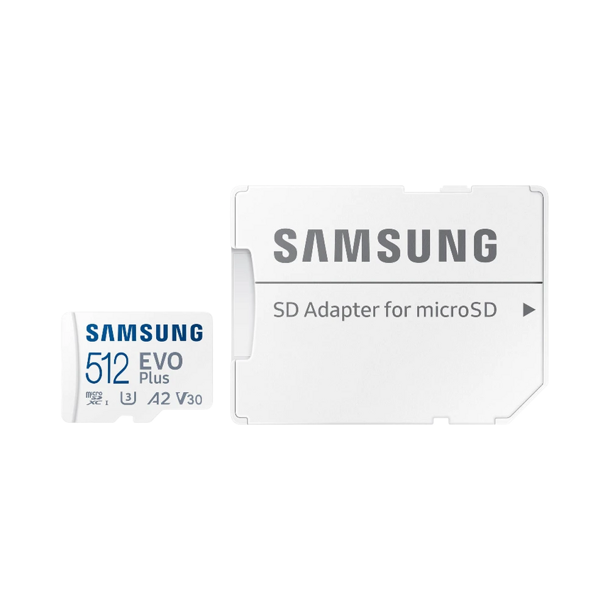 Samsung EVO Plus 512GB UHS-I microSDXC Memory Card with SD Adapter — Being Shipped