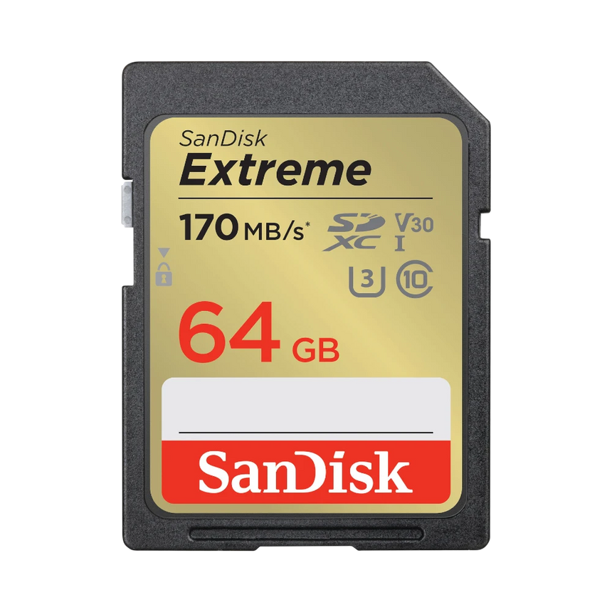 SanDisk Extreme 64GB UHS-I SDXC 170 MB/s Memory Card — Being Shipped