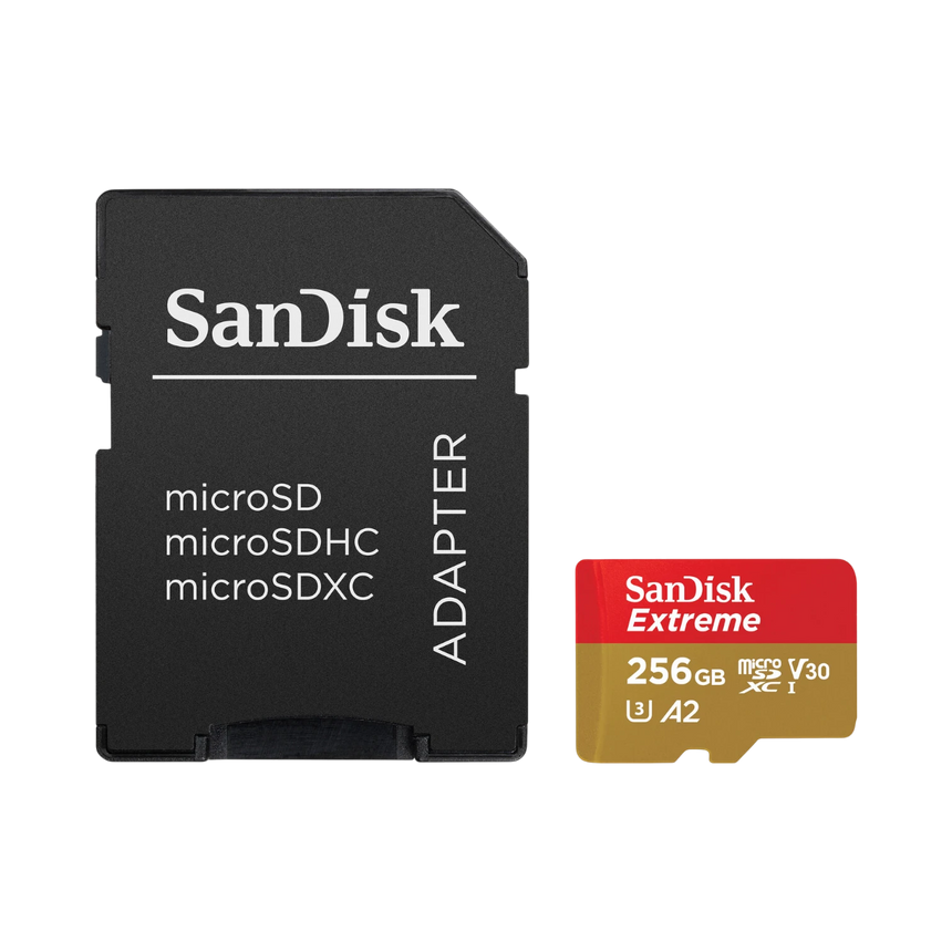 SanDisk Extreme 256GB UHS-I microSDXC Memory Card with SD Adapter — Being Shipped