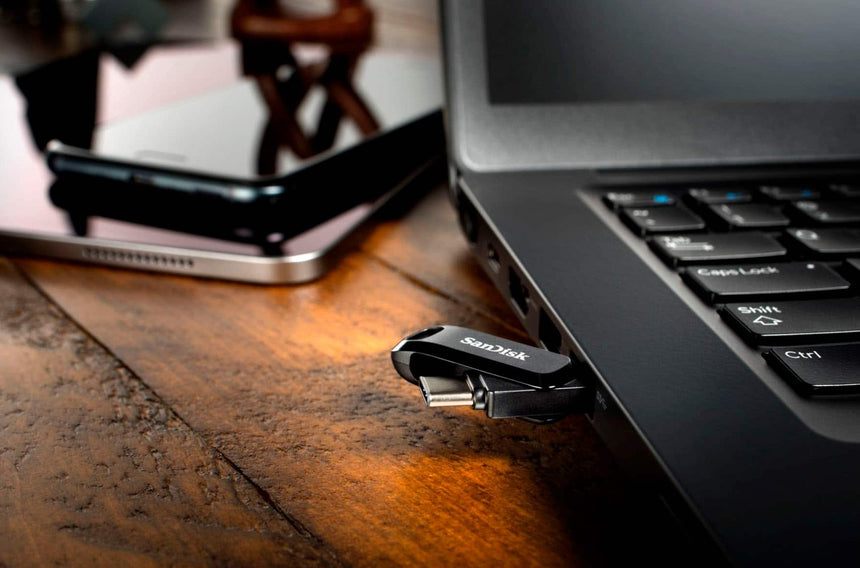 SanDisk Ultra Dual Drive Go 64GB USB 3.2 2-in-1 Flash Drive (Black) — Being Shipped
